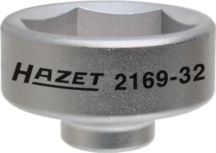 Actual product image HAZET Oil filter wrench 2169-32 ∙ Square, hollow 10 mm (3/8 inch) ∙ Outside hexagon profile ∙ 43 mm…