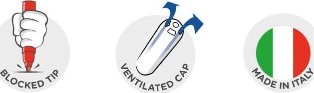 Immagine prodotto Carioca Penne a punta di fibra con timbro Stamperell (6x)