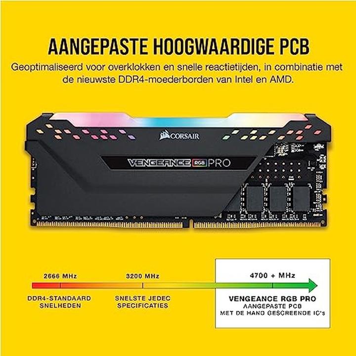 Productafbeelding Corsair Vengeance RGB Pro (2 x 8GB, 3200 MHz, DDR4 RAM, DIMM 288 pin)