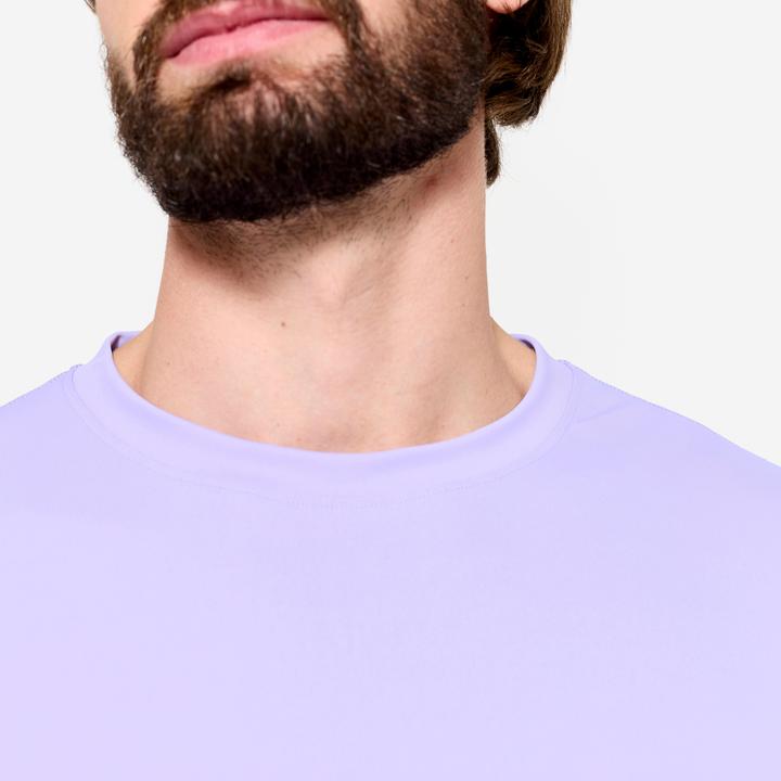 Produktbild Domyos Men's Short-Sleeved Crew Neck Breathable Fitness T-Shirt - Purple (S)