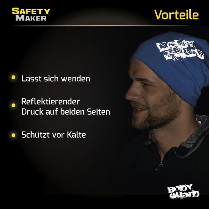 Image du produit SafetyMaker Bonnet réversible réfléchissant bleu/argent
