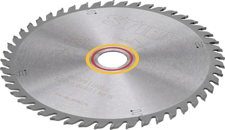 Productafbeelding Stier Profi Kreissägeblatt Holz 225x2,6x30 48W 10° Spanwinkel
