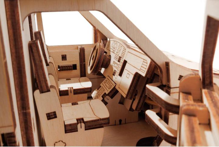 Actual product image Eco Wood Art Mechanical 3D wooden-puzzle - Ambulance (386 parts)