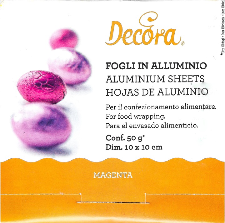 Produktbild Decora Folie Schokolade (150 x)