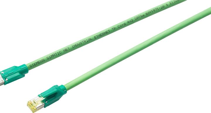 Actual product image Siemens 6XV1870-3RH20 Network Cable Green 2 m Cat6a (CAT6a, 2 m)