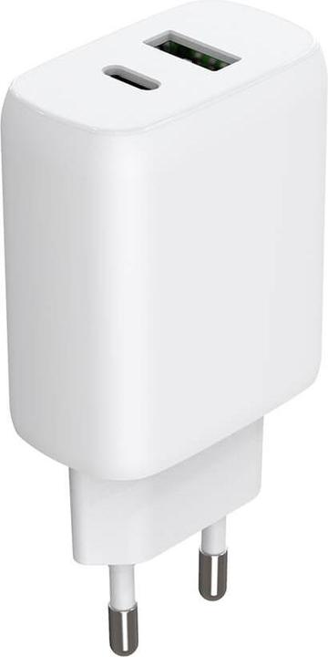 Gear Charger 220V 1xUSB-C + 1xUSB-A PD/PPS 30W + 18W QC White (30 W)