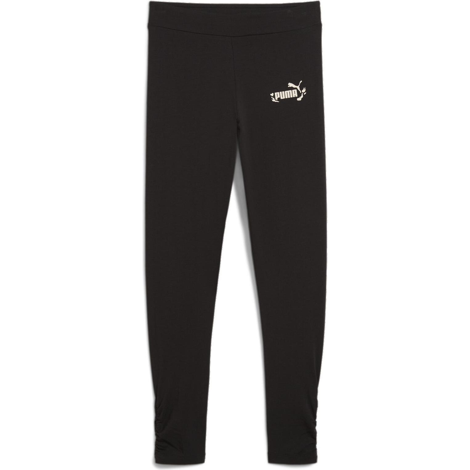 Puma, Mädchen, Tights, FLAMING LOVE Leggings G (128), Schwarz, 128