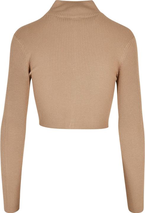 Actual product image Urban Classics Ladies Cropped Rib Knit Zip Cardigan - 19407 (XL)