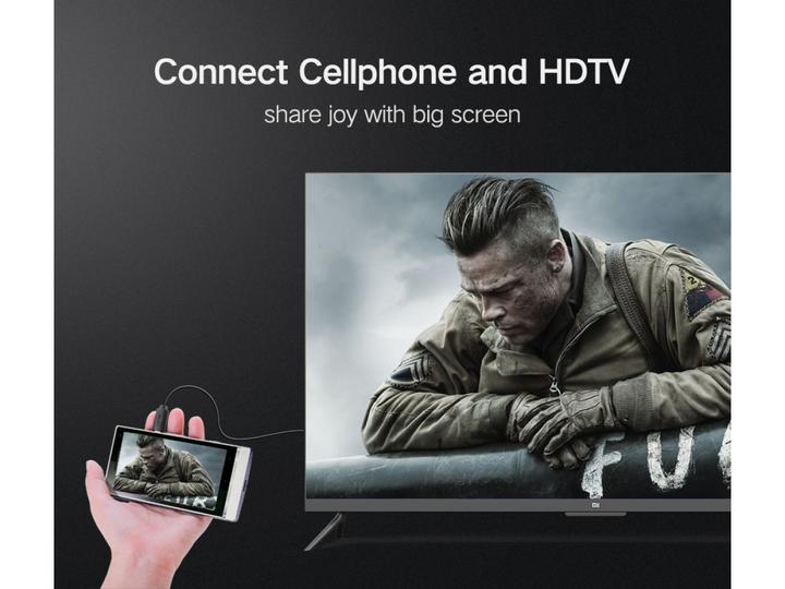 Image du produit Ugreen Micro HDMI vers HDMI 19pin 4K 60Hz 2.0V or (1 m, HDMI, 2.0)