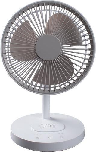 Wellcraft Akku Tischventilator mit Smartphone-Ladefunktion (56 dB)