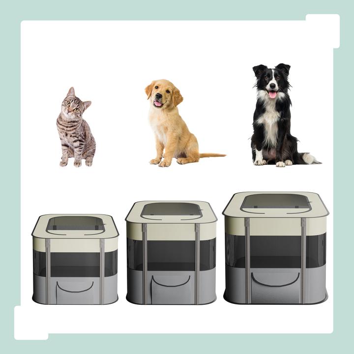 Image du produit Relaxdays Welpenauslauf faltbar drinnen & drauÃŸen (Tente pour chiens)