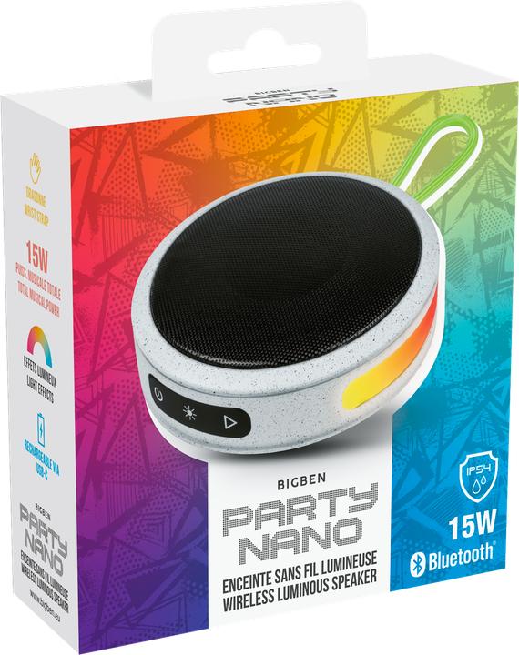 Image du produit Bigben PARTY Nano Enceinte lumineuse sans fil - gris