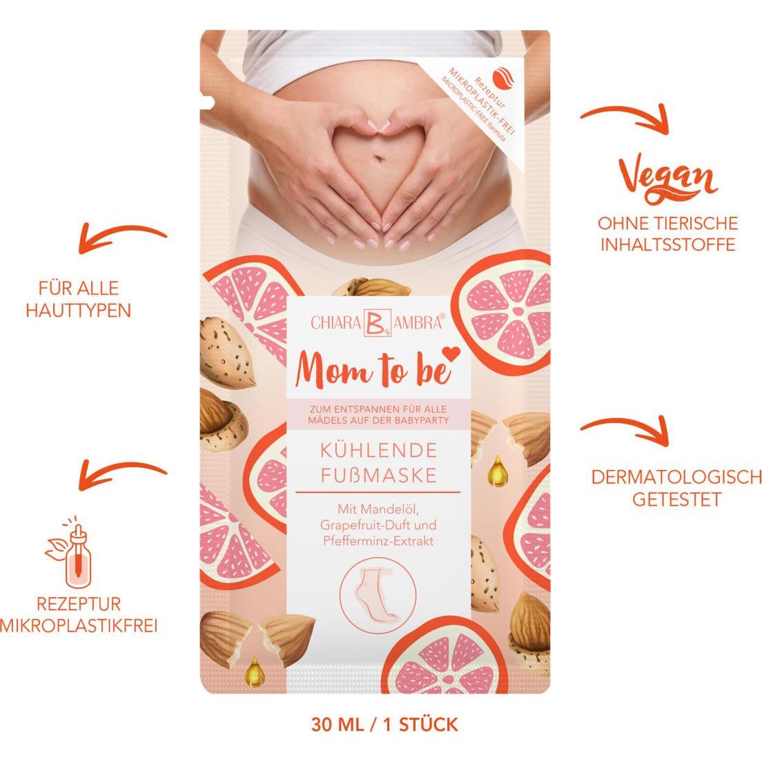 Chiara Ambra, Fusspflegemittel, Kühlende Fussmaske (Fussmaske, 30 ml)