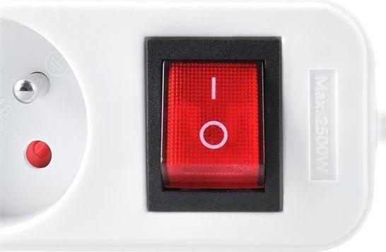 Produktbild Olight Solight extension cord, 3 sockets, white, switch, 3m (230 V)