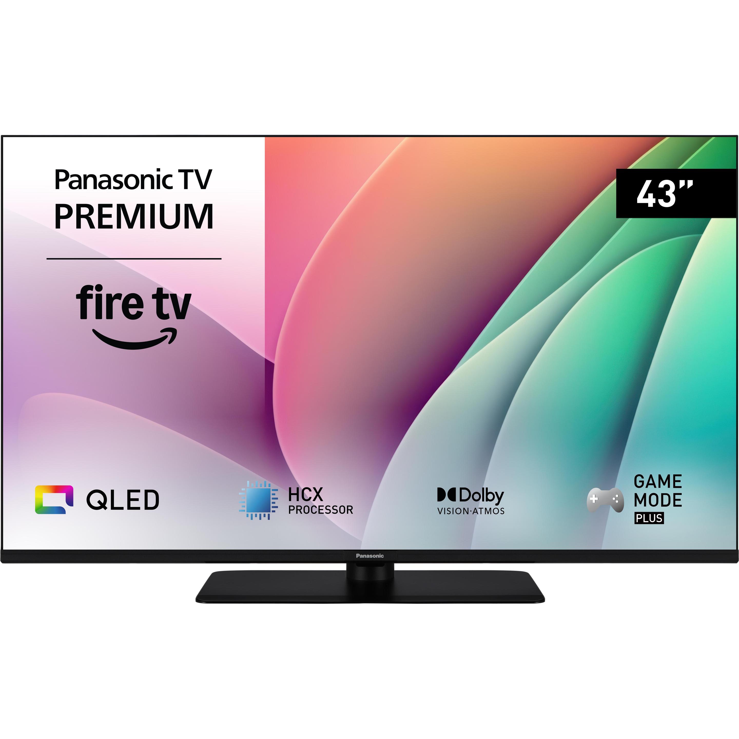 Panasonic TV-43W80AEZ (43", QLED, 4K, 2024), TV, Schwarz