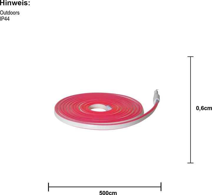 Actual product image Star Trading Rope Light Flat Neon (5 m)