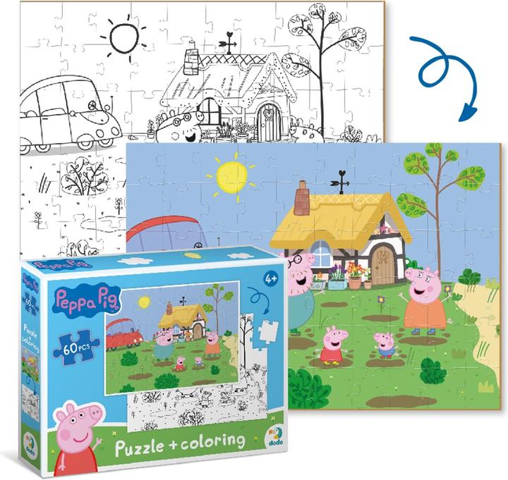 Produktbild Dodo Zum Ausmalen 2in1 Peppa Pig (60 Teile)