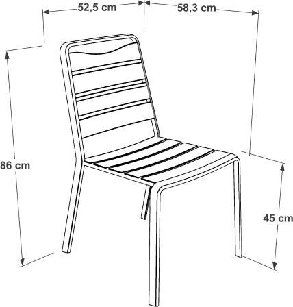 Image du produit Ezeis 1 set (1 table + 4 chaises) (67 x 75 x 67 cm)