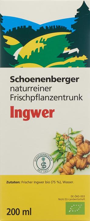 Produktbild Schönenberger Ingwer naturreiner Frischpflanzentrunk Bio Saft (1 Stück, Flüssigkeit, 436 g)