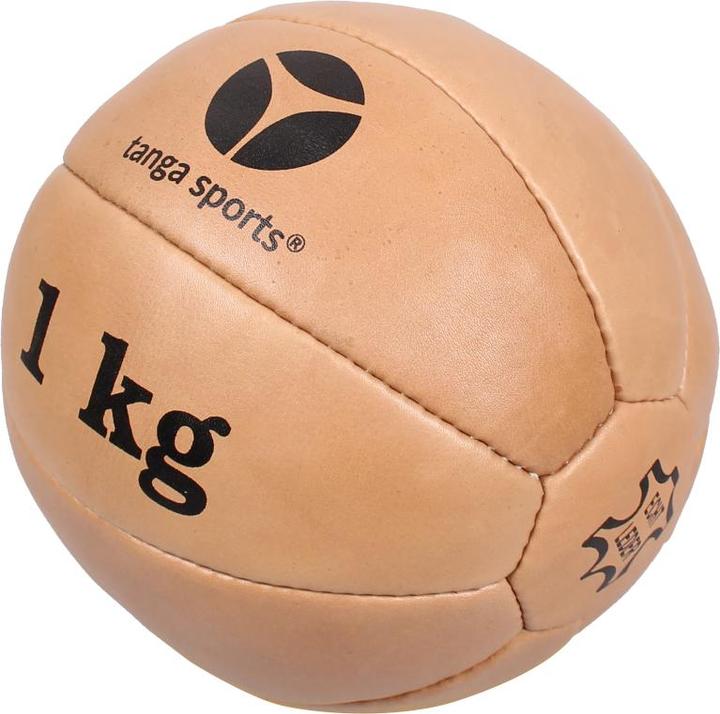 Image du produit Tanga Sports Médicine-ball en cuir, 1 kg (1 kg)