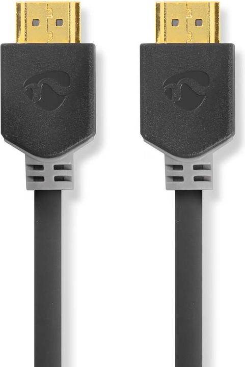 Actual product image Nedis Premium High Speed 2 m HDMI Cable with Ethernet, 4K, 3D supports: 1080p and higher, 3D, 4K (2 m, HDMI)