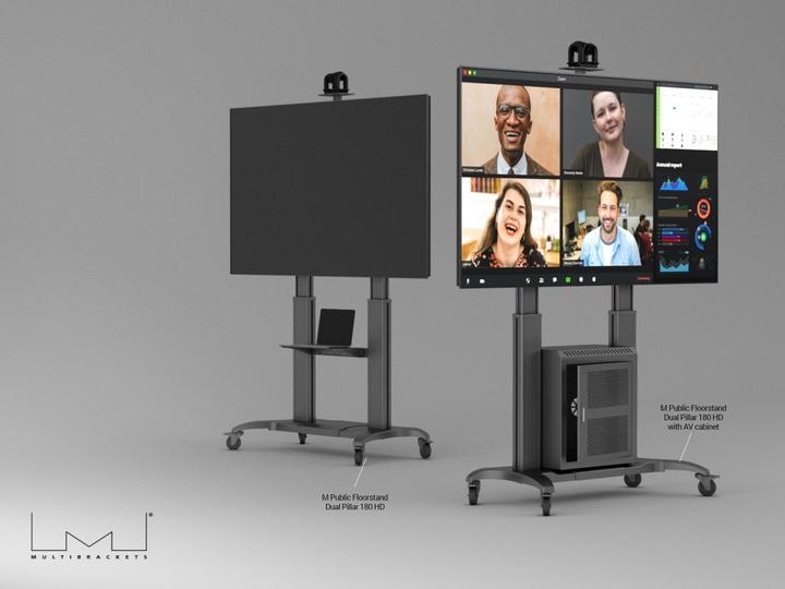 Actual product image Multibrackets Stand electr, -100", max 90 kg, black (90 kg, 60" - 100")