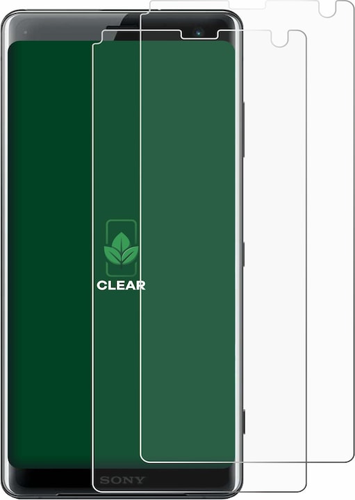 Actual product image ScreenLeaf Protective film sustainable screen protector screen protector film clear transparent (2 Piece, Sony Xperia XZ3)