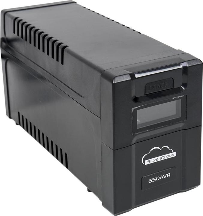 Produktbild SilverCloud UPS SafePC 650AVR Leistung 360 W LCD-Bildschirm PC-Überwachungssoftware (360 VA, 600 W)