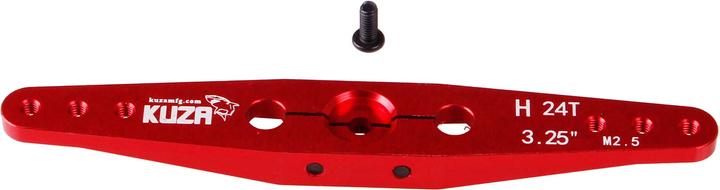 Actual product image Kuza servo arm 2-arm hitec 24t 84/72/60mm 3.25" m2,5 heavy duty v2 aluminium