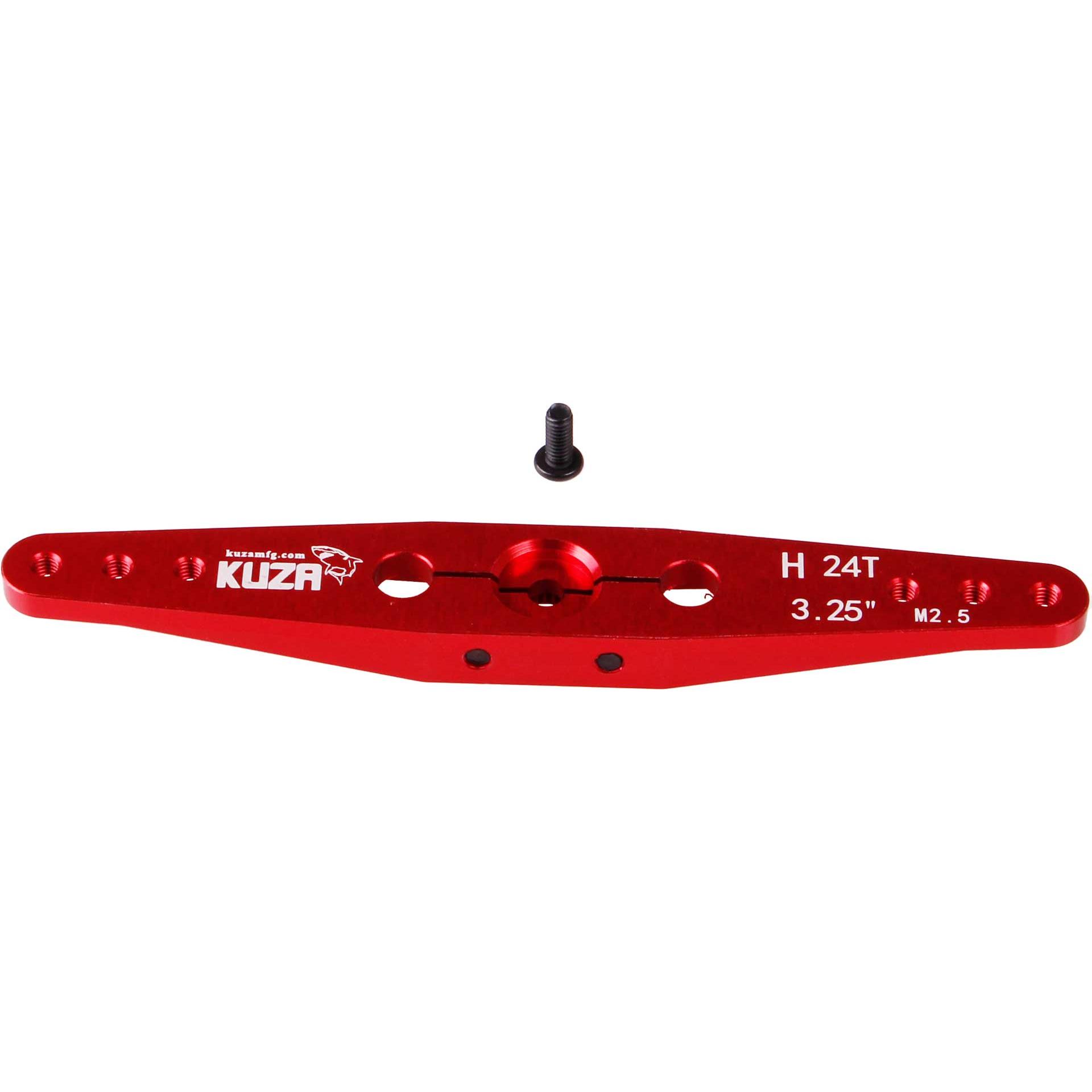 Thumbnail - Kuza servohebel 2-arm hitec 24t 84/72/60mm 3.25" m2,5 heavy duty v2 aluminium