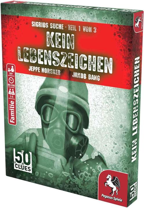Actual product image Pegasus 50 Clues - No sign of life (Sigrid's search, part 1 of 3) (German, 1 - 5 Players)
