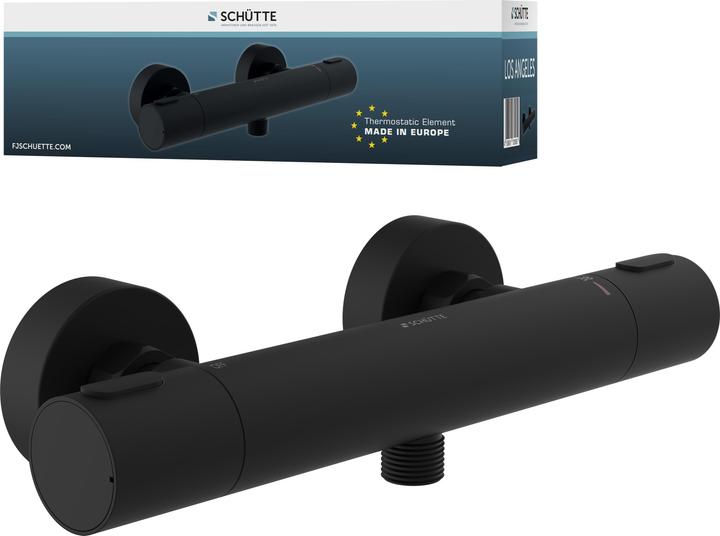 Produktbild Schütte SCHÃoeTTE LOS ANGELES Thermostatische Douchekraan - Mat Zwart (33186)