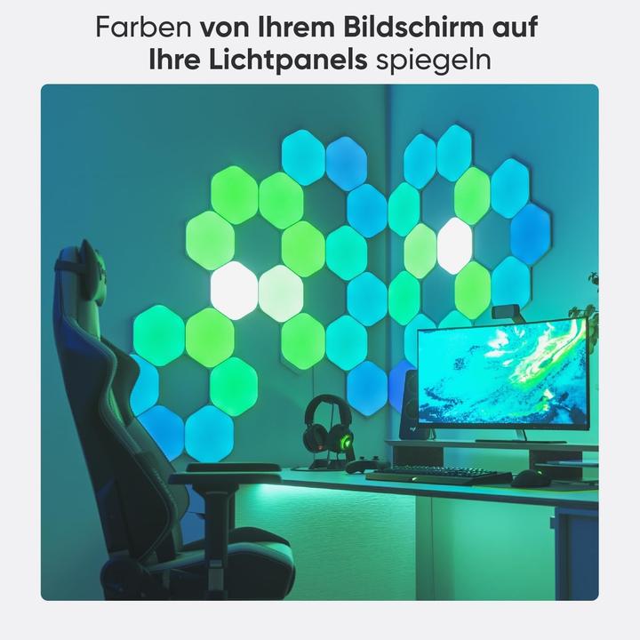 Actual product image Nanoleaf Shapes Hexagon Starter Kit (9x) (100 lm)