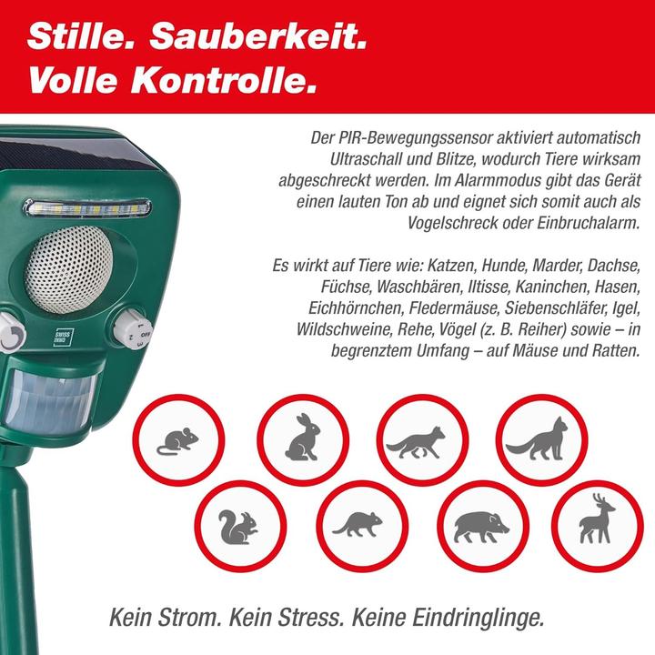Produktbild Swissinno Ultraschall Tiervertreiber PRO
