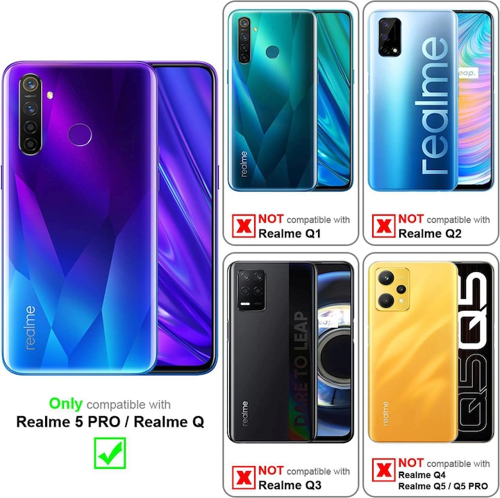Produktbild Cadorabo Flower Book Hülle für Realme 5 PRO / Realme Q (Realme Q)