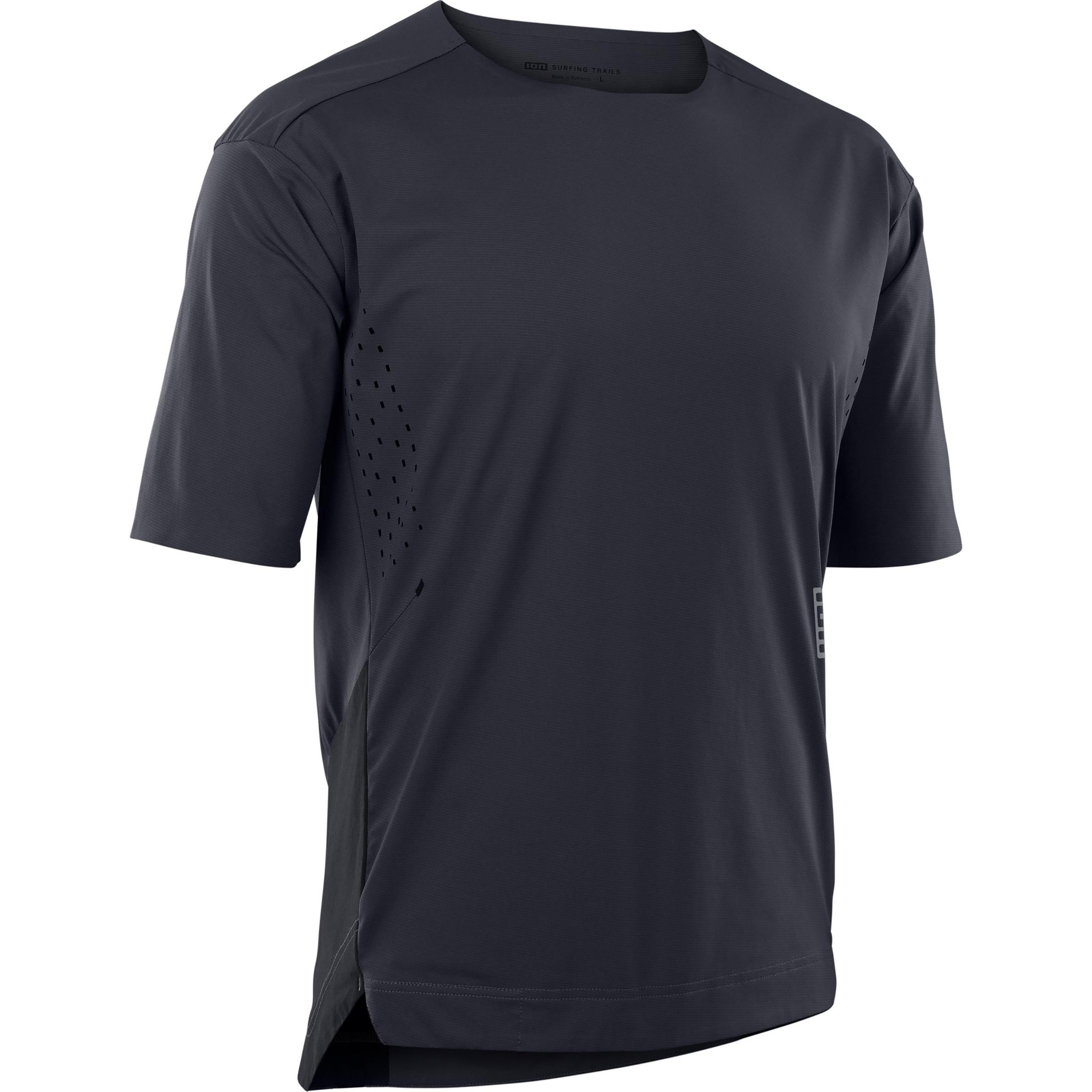 ION, Herren, Velotrikot, Bike Jersey Scrub Amp SS BAT (L), Schwarz, L