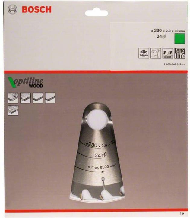 Image du produit Bosch Professional Zubehör Lame de scie circulaire PRO Wood, 230 x 2.8 x 30 mm