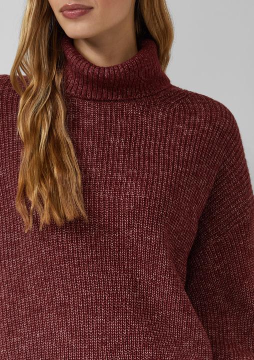 Produktbild s.Oliver Strickpullover Oversize-Strickpullover mit weiten Ärmeln und Rollkragen (42)
