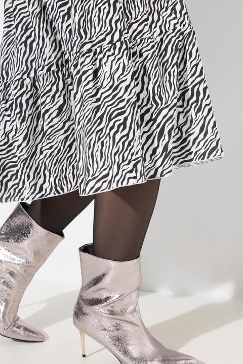 Produktbild Miamoda Midikleid, Zebramuster, Saumvolants (48)