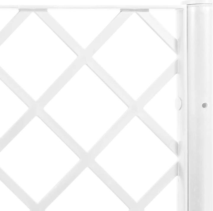 Image du produit vidaXL Bac à plantes avec treillis PP