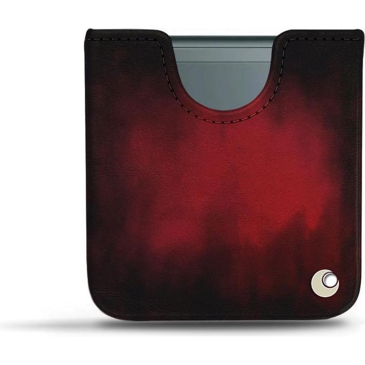 Noreve Custodia protettiva in pelle Samsung Galaxy Z Flip3 (Samsung Galaxy Z Flip3), Cover smartphone, Rosso