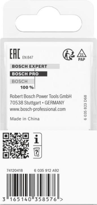 Produktbild Bosch Professional Zubehör Kantenformfräser C, 8 mm, R1 4,8 mm, B 9,5 mm, L 14 mm, G 57 mm