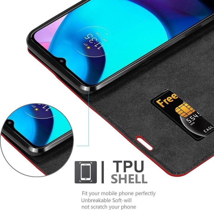 Productafbeelding Cadorabo Boek Invis. Magnetisch deksel (Motorola E30, Motorola Moto E20, Motorola Moto E40)