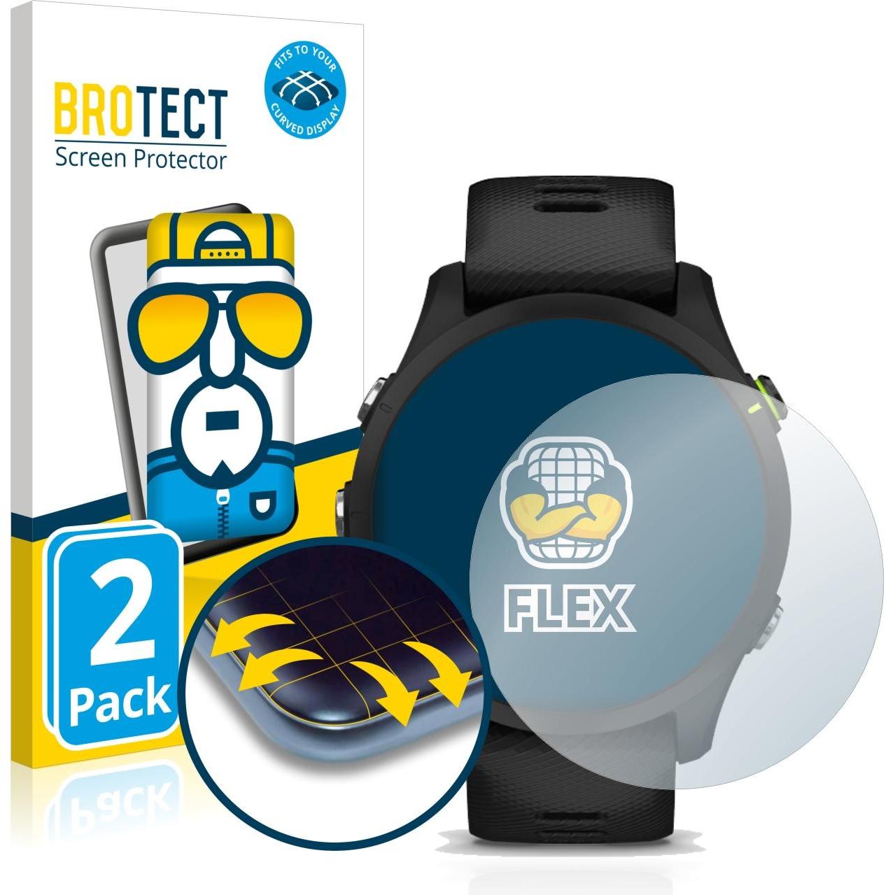 BROTECT Full-Cover Displayschutz, Smartwatch Schutzfolie, Transparent