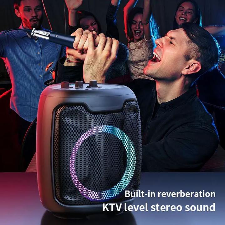 Produktbild PhoneLook Zealot-P8 wireless Lautsprecher 60W High Power Karaoke Party Subwoofer inkl. Mikrofon (Akkubetrieb)