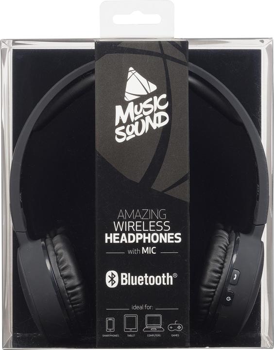 Actual product image Cellularline AQL Over-Ear Bluetooth Headphones MUSIC SOUND (black) (20 h, Wireless)