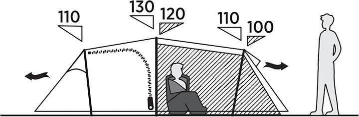 Produktbild Easy Camp Tunnelzelt Hemsedal 4 (olivgr?n, Modell 2025) (Tunnelzelt, 5.60 kg, 4 Personen)
