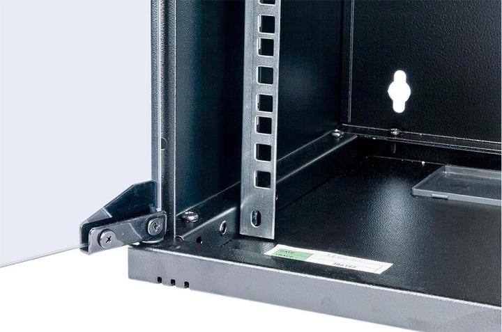 Produktbild Wirewin WCAB 10 312X300X9U BL Rack 9U Wandmontiertes Regal Schwarz (10 HE, 10 Zoll Rack)