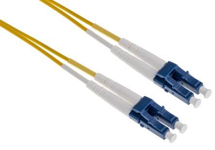 Actual product image RS PRO LC/UPC Duplex Patchcord 15mtr Yellow (15 m)