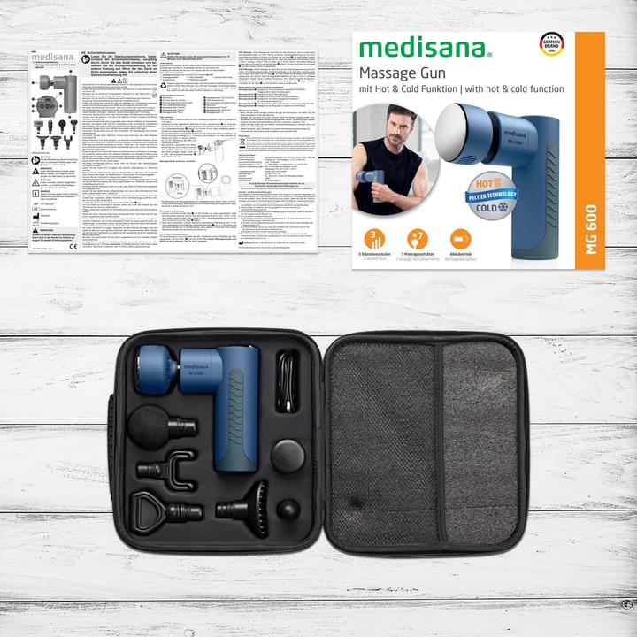 Image du produit Medisana Pistolet de massage MG 600 Hot & Cold (3 Marches, 180 min)